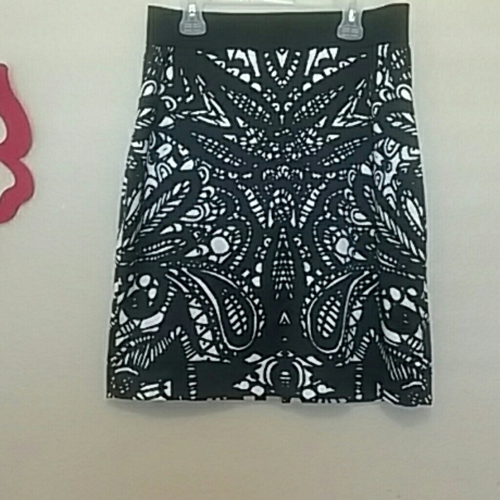 Black and white skirt
